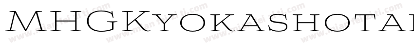 MHGKyokashotaiTHK Li字体转换